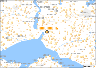 map of Kunŭn-dong