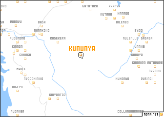 map of Kununya