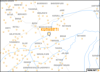 map of Kunwārti