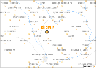 map of Kúpele