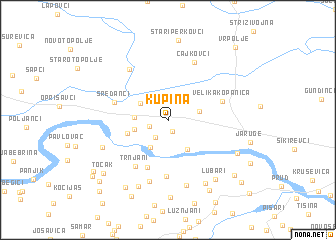 map of Kupina