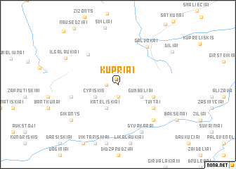 map of Kupriai