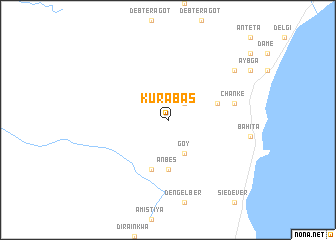 map of Kurabas