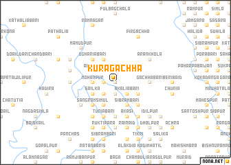 map of Kurāgāchha
