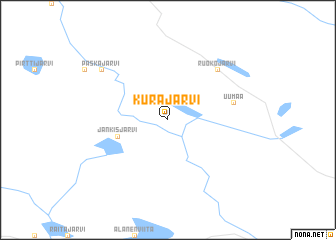 map of Kurajärvi