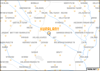 map of Kuraľany