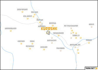 map of Kūrashk