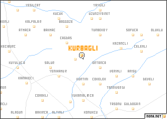 map of Kurbağlı