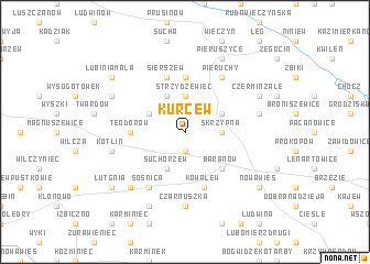 map of Kurcew