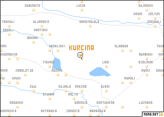 map of Kurcina