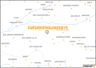 map of Kurdamīr-i Ḩājī Ḩusayn