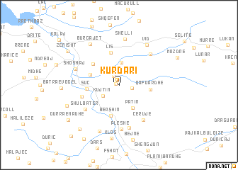 map of Kurdari