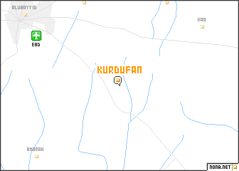 map of Kurdufān