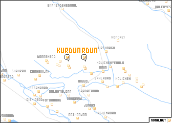 map of Kūrdūn
