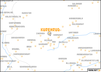 map of Kūreh Rūd