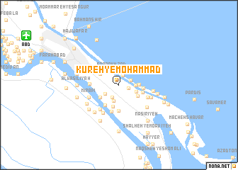 map of Kūreh-ye Mohammad