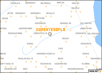 map of Kūreh-yeSoflá