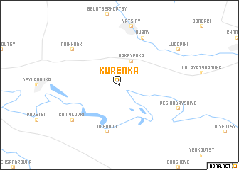 map of Kurenʼka