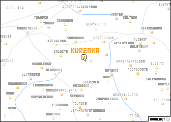 map of Kurënka