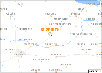 map of Kurevichi
