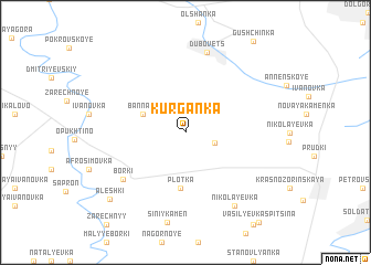 map of Kurganka