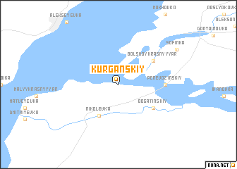 map of Kurganskiy