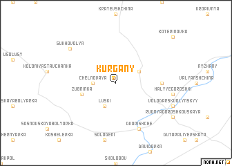 map of Kurgany
