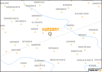 map of Kurgany