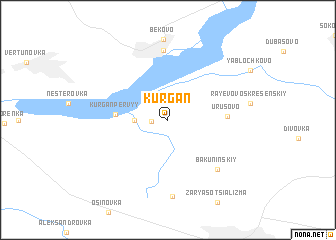 map of Kurgan