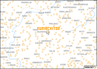 map of Kuriački Tor