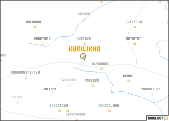 map of Kurilikha