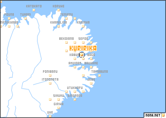 map of Kuririka