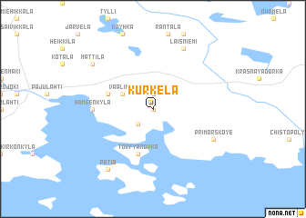 map of Kurkela