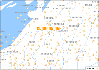 map of Kur Mān Singh