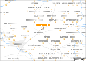 map of Kürnach