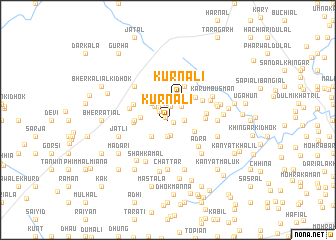 map of Kurnāli
