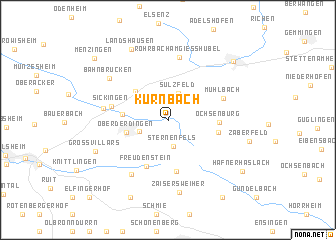 map of Kürnbach