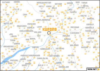 map of Kurora
