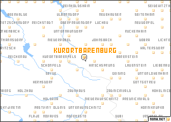 map of Kurort Bärenburg