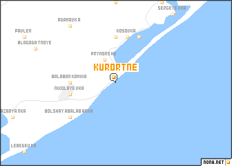 map of Kurortne
