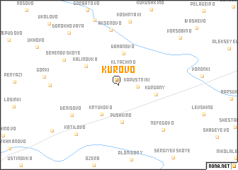 map of Kurovo