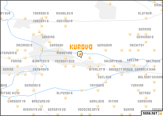 map of Kurovo