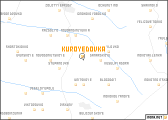 map of Kuroyedovka