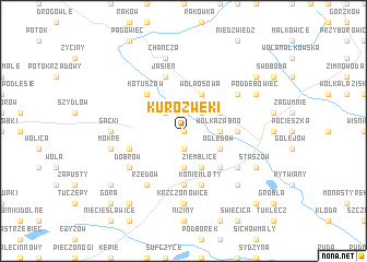 map of Kurozwęki