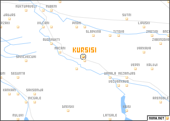 map of Kursīši