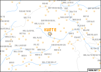 map of Kurte