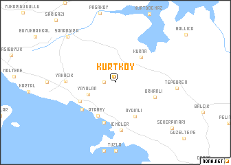 map of Kurtköy