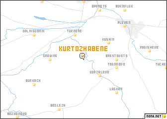 map of Kŭrtozhabene