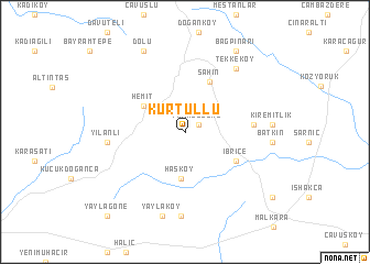 map of Kürtüllü