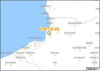 map of Kurtuluş